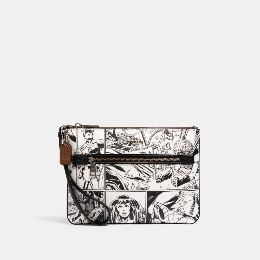 Coach │ Marvel Gallery Pouch With Comic Book Print