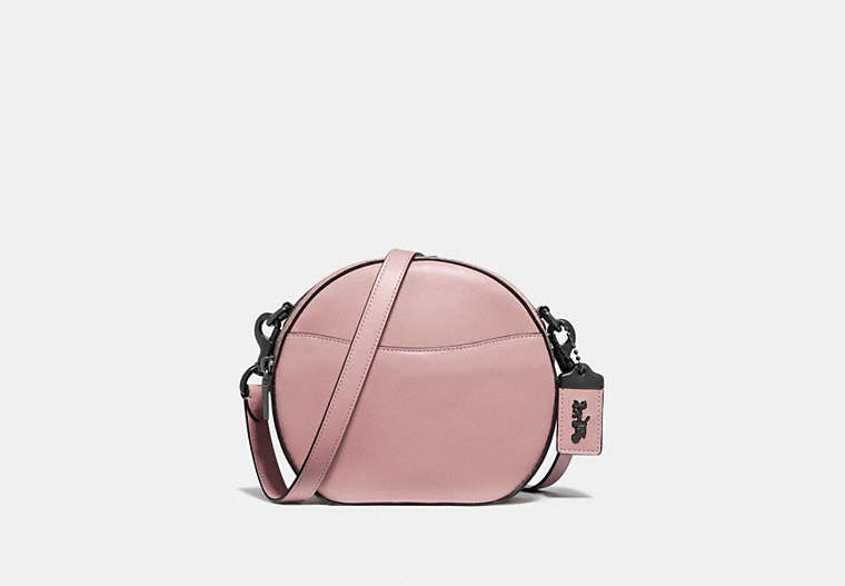 COACH®,CANTEEN CROSSBODY,Leather,Mini,Pewter/Blossom,Front View