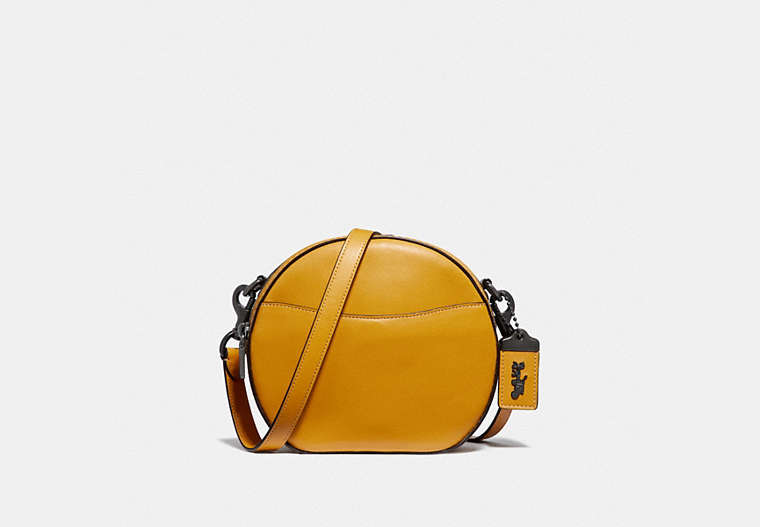 COACH®,CANTEEN CROSSBODY,Leather,Mini,V5/Maize,Front View