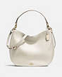 COACH®,MAE HOBO,Cuir,Or/Craie,Front View