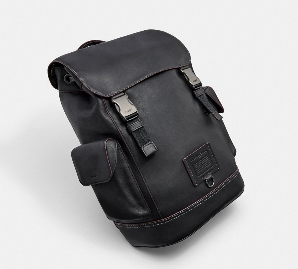 Coach Rivington Backpack In Signature Canvas - Black, ModeSens