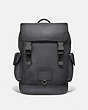 COACH®,RIVINGTON BACKPACK,Leather,X-Large,Black Copper/Grey,Front View