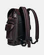 COACH®,RIVINGTON BACKPACK,Leather,X-Large,Black Copper/Oxblood,Angle View