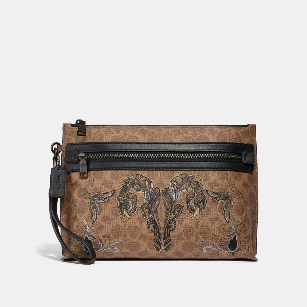 Academy Pouch In Signature Canvas With Tattoo