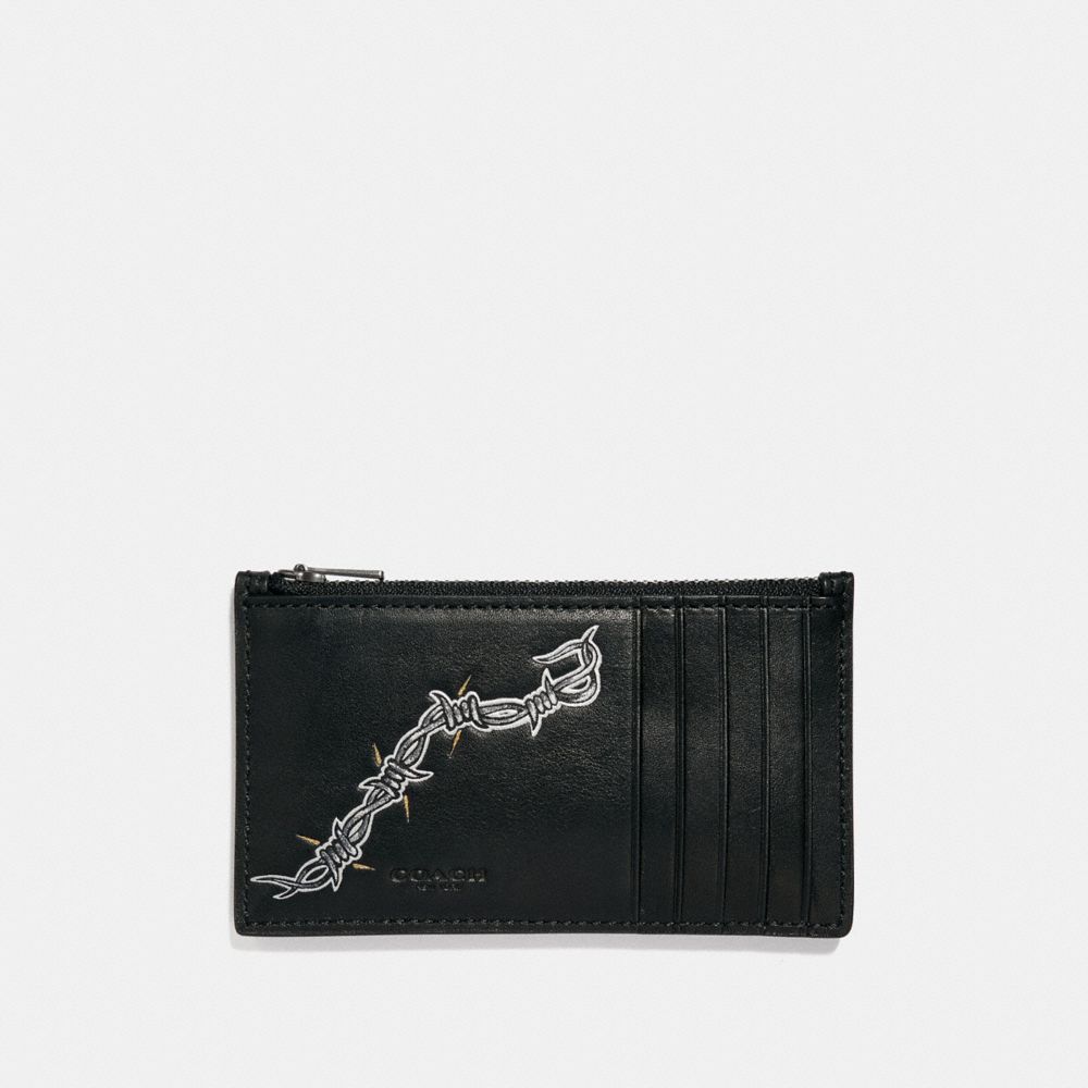 Zip Card Case With Tattoo