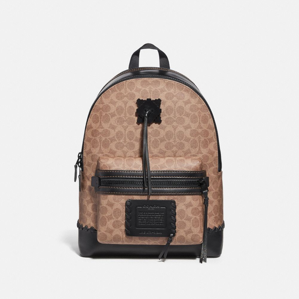 Campus backpack in signature canvas with whipstitch best sale