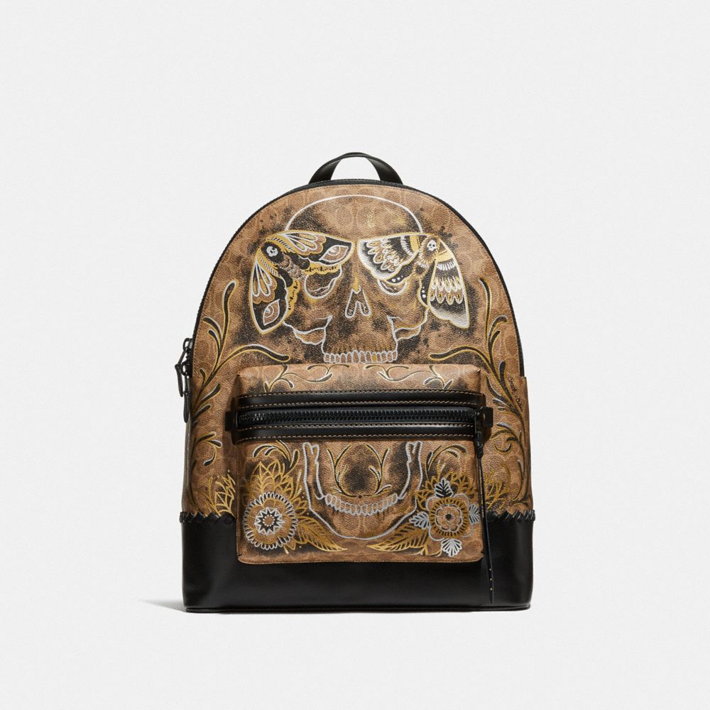 League Backpack In Signature Canvas With Tattoo