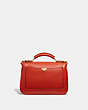 COACH®,RILEY TOP HANDLE 22,Leather,Brass/Mango,Back View