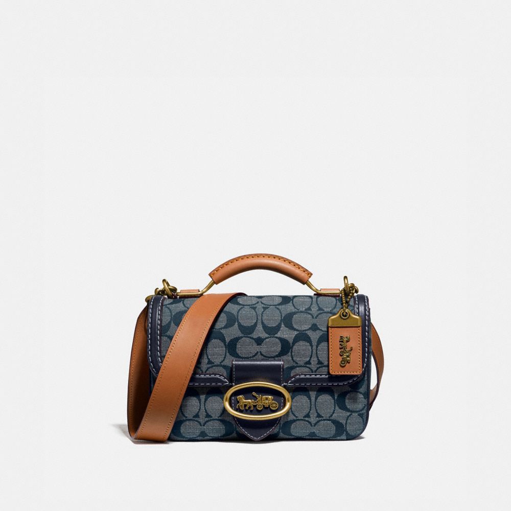 COACH GB Riley Top Handle 22 In Signature Chambray