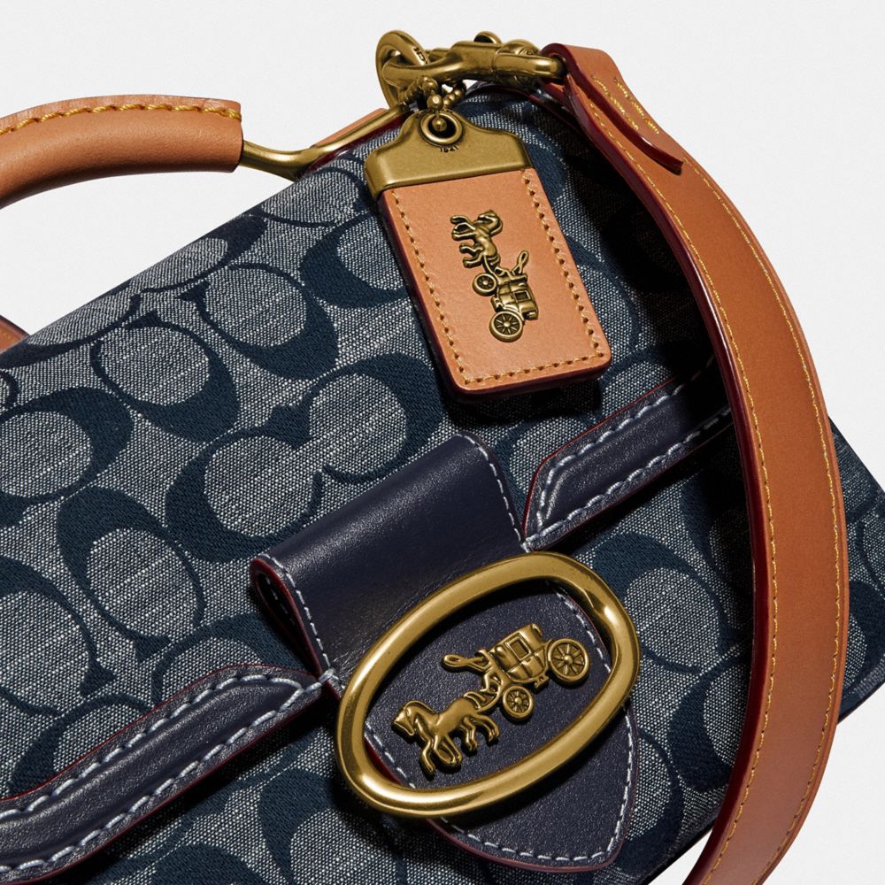 Coach x Disney Card Case Midnight Navy in Glovetanned Leather - US