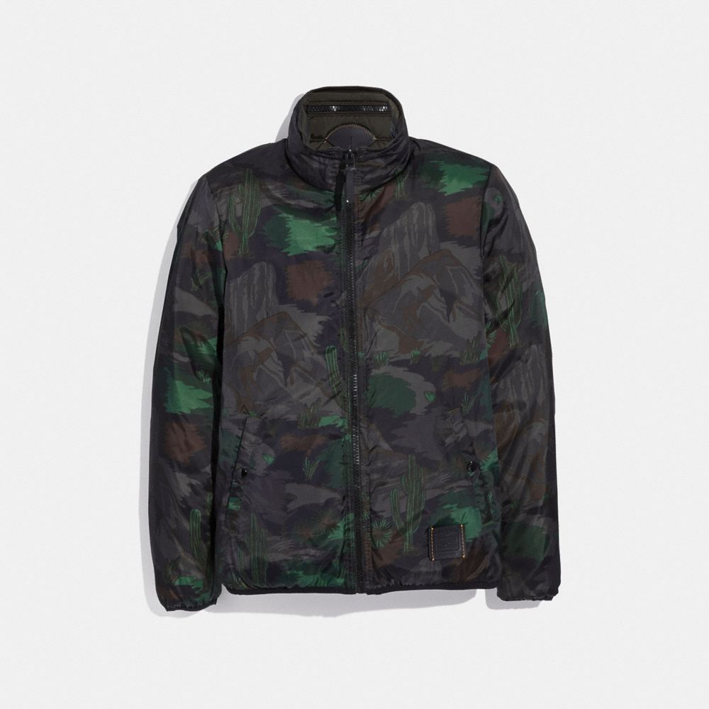 Reversible Landscape Print Jacket