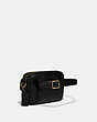 COACH®,CONVERTIBLE WAIST PACK,Leather,Small,Brass/Black,Angle View
