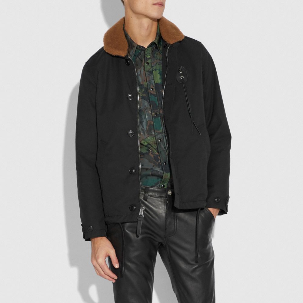 Jacket With Shearling Collar