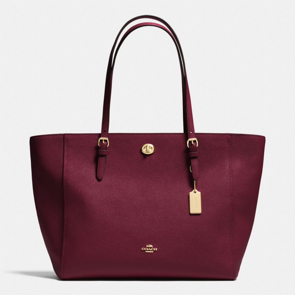 Coach crossgrain leather tote sale