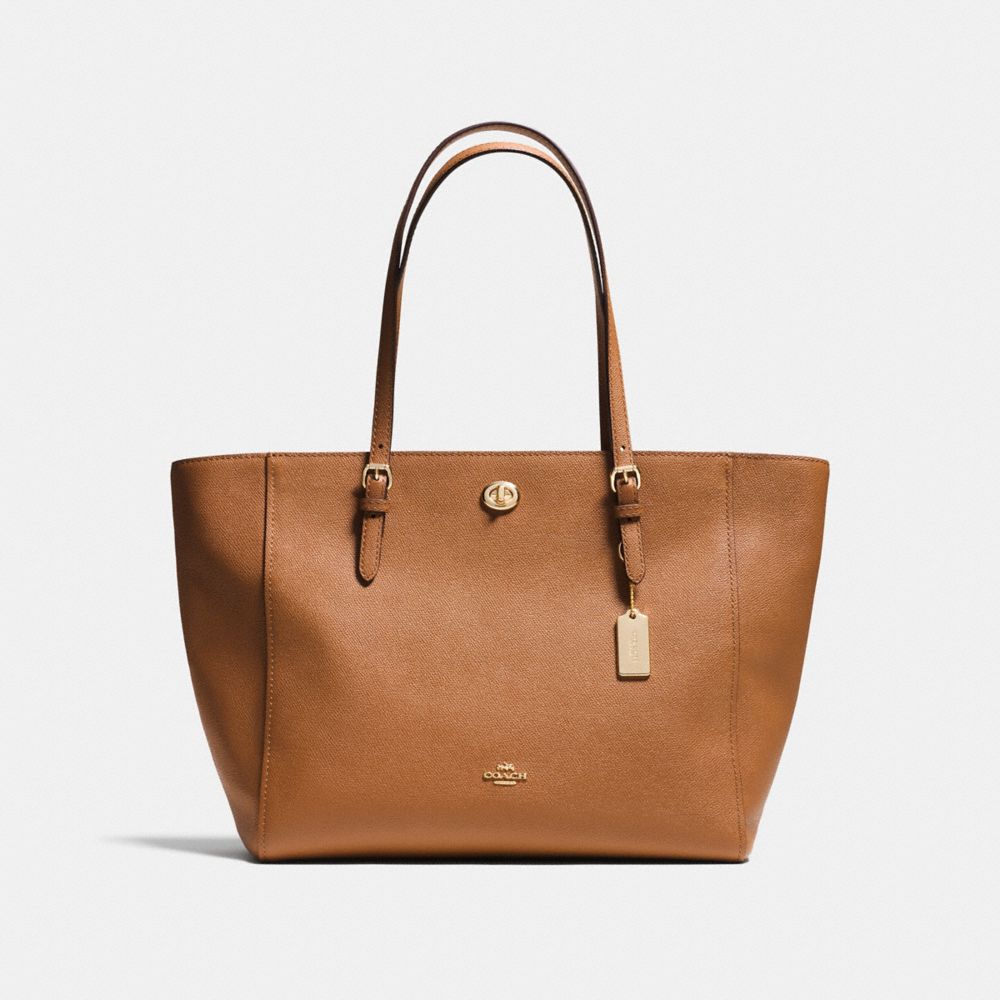 Coach crossgrain turnlock on sale tote