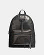 COACH®,ACADEMY BACKPACK WITH WHIPSTITCH,Leather,X-Large,Matte Black/Black,Front View