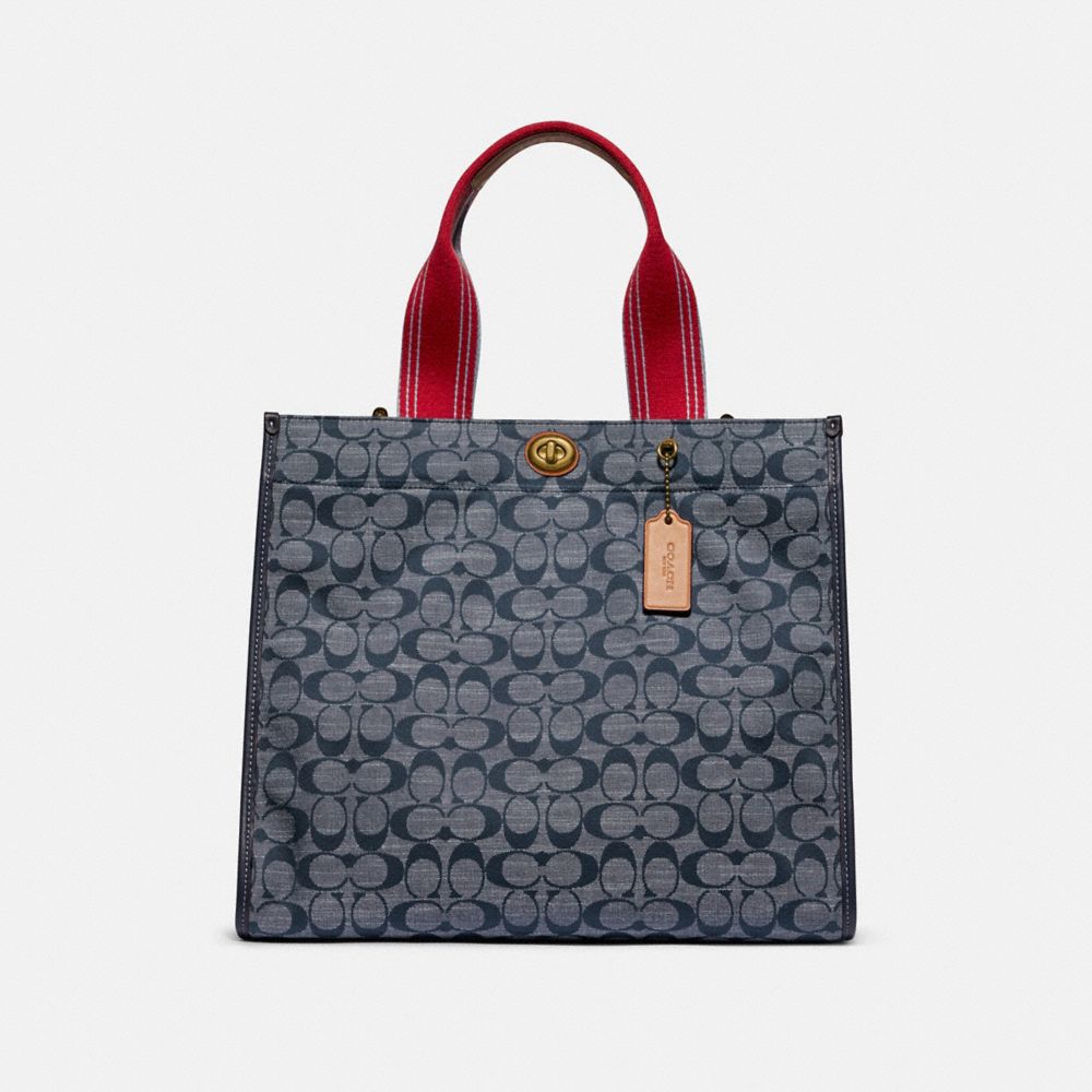 Chambray tote coach new arrivals