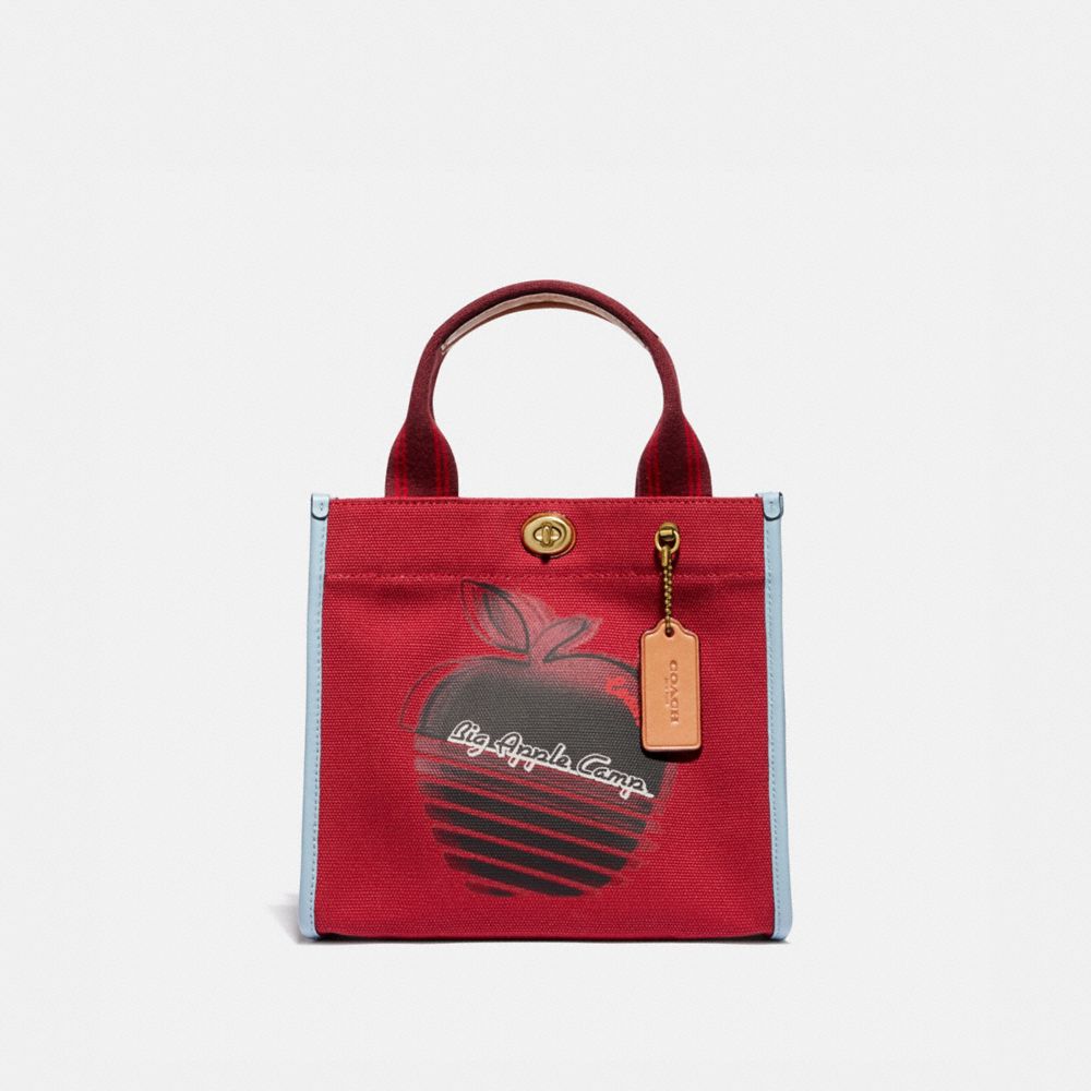 COACH Tote 22 With Retro Big Apple Camp Print COACH