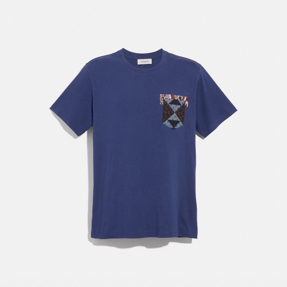 トップス Schott BANDANA COACH SHIRTS 0925 COACH® Outlet | COACH® | Patchwork Bandana T Shirt