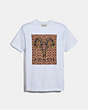 COACH®,SIGNATURE TATTOO T-SHIRT,cotton,White,Front View