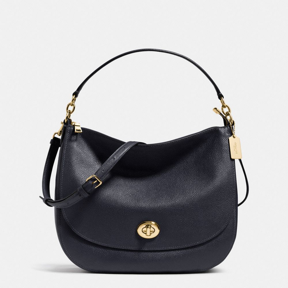 COACH®,Turnlock Hobo,,Front View