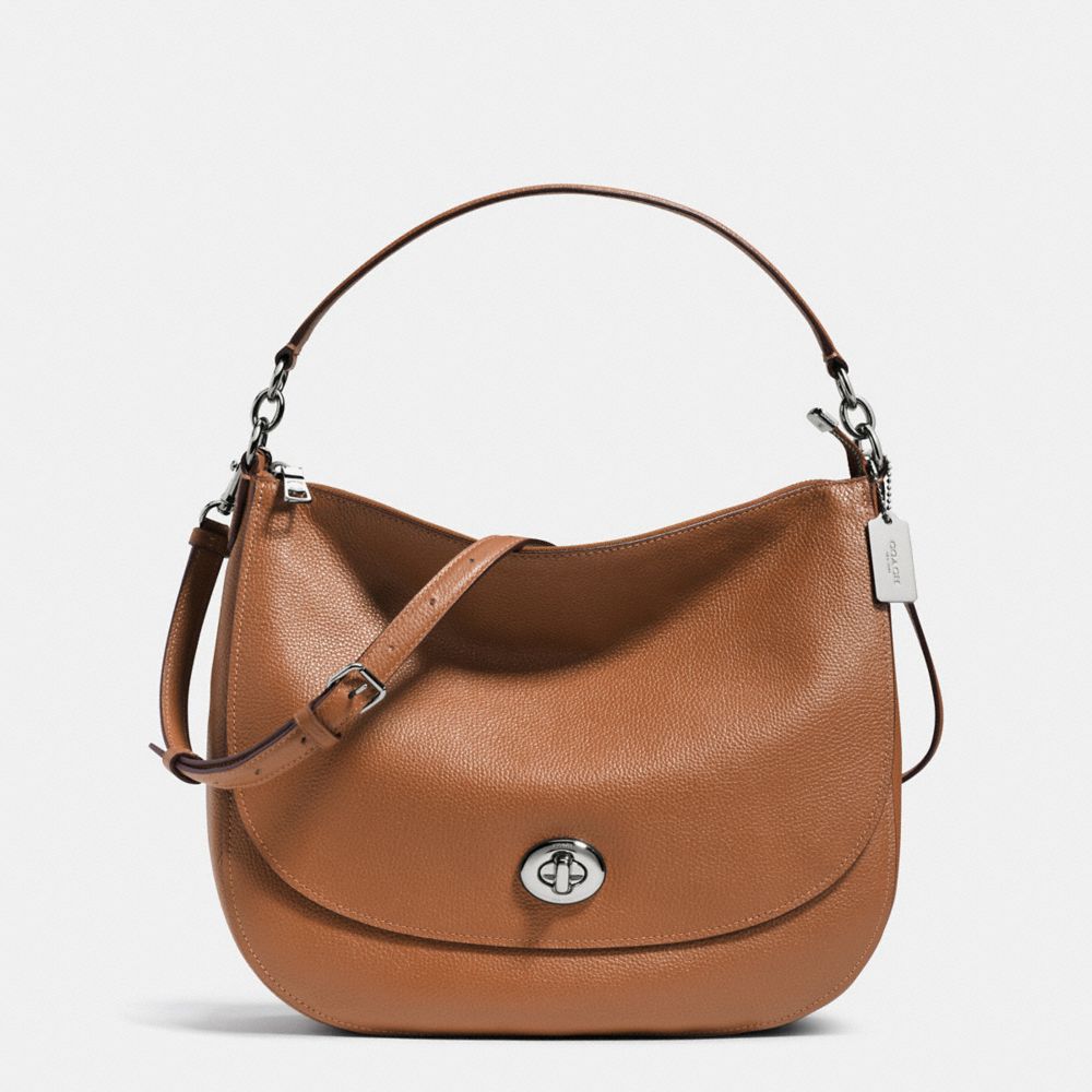 COACH®,Turnlock Hobo,,Front View