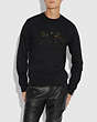 COACH®,REXY AND CARRIAGE CAMO SWEATSHIRT,cotton,Black,Scale View