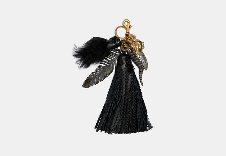 Extra Large Capped Tassel Bag Charm