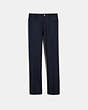 COACH®,TROUSERS,Mixed Material,NAVY,Front View