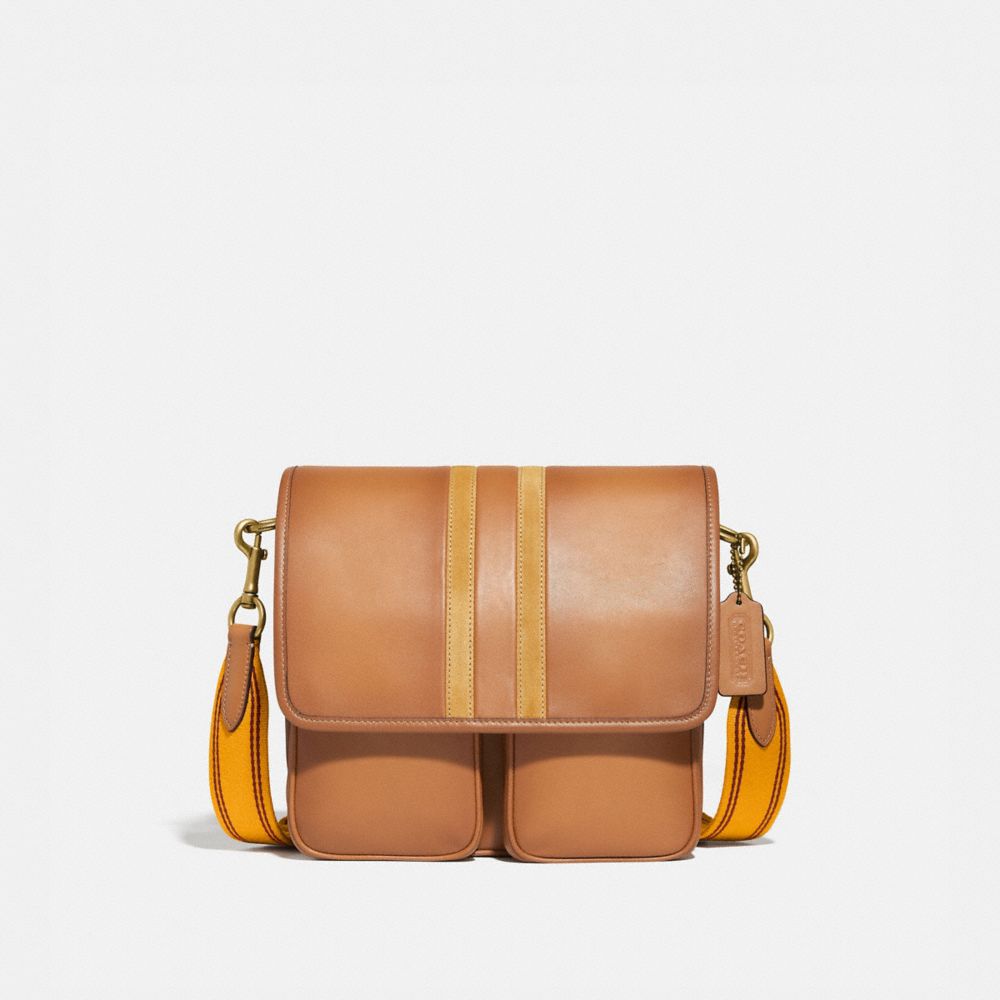 COACH®,Map Bag With Varsity Stripe,,Front View