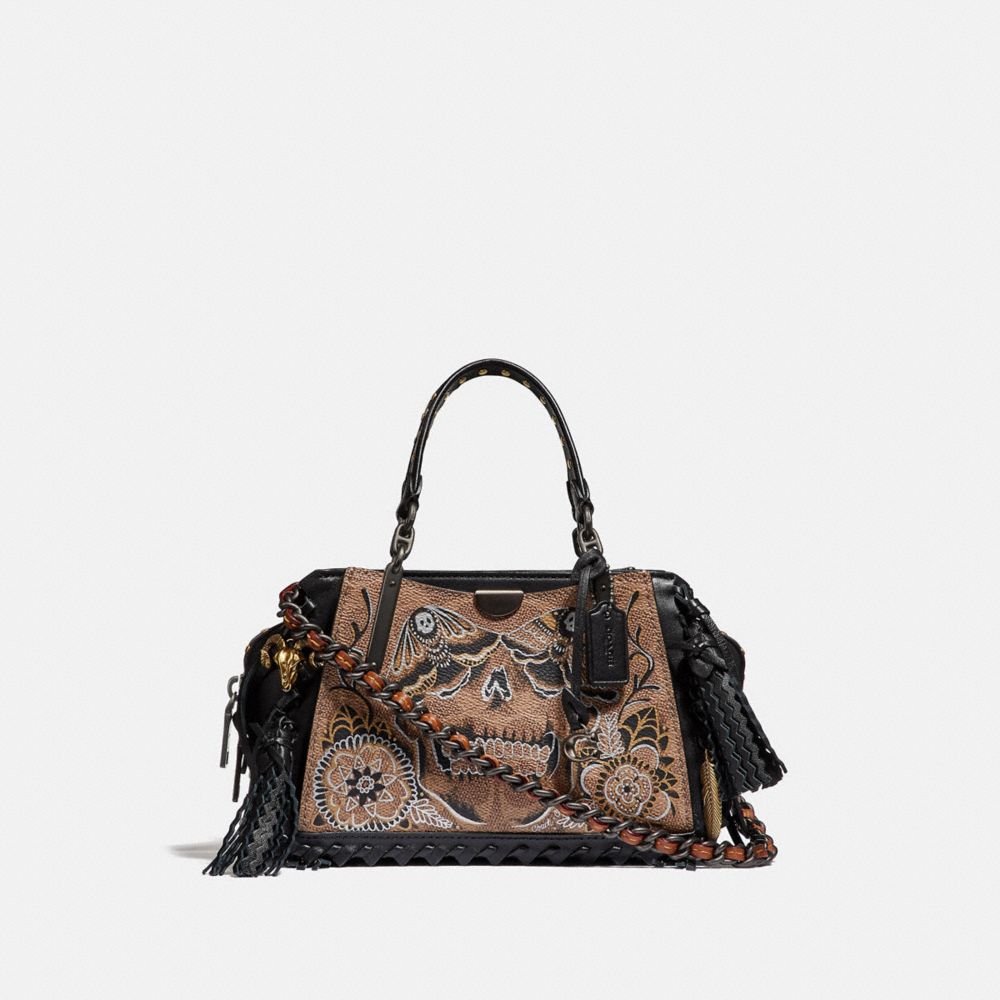 Coach Dreamer 21 Signature Canvas Shoulder Bag With Tattoo, $634