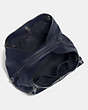 COACH®,TURNLOCK EDIE SHOULDER BAG,Leather,Large,Navy/Dark Gunmetal,Inside View,Top View