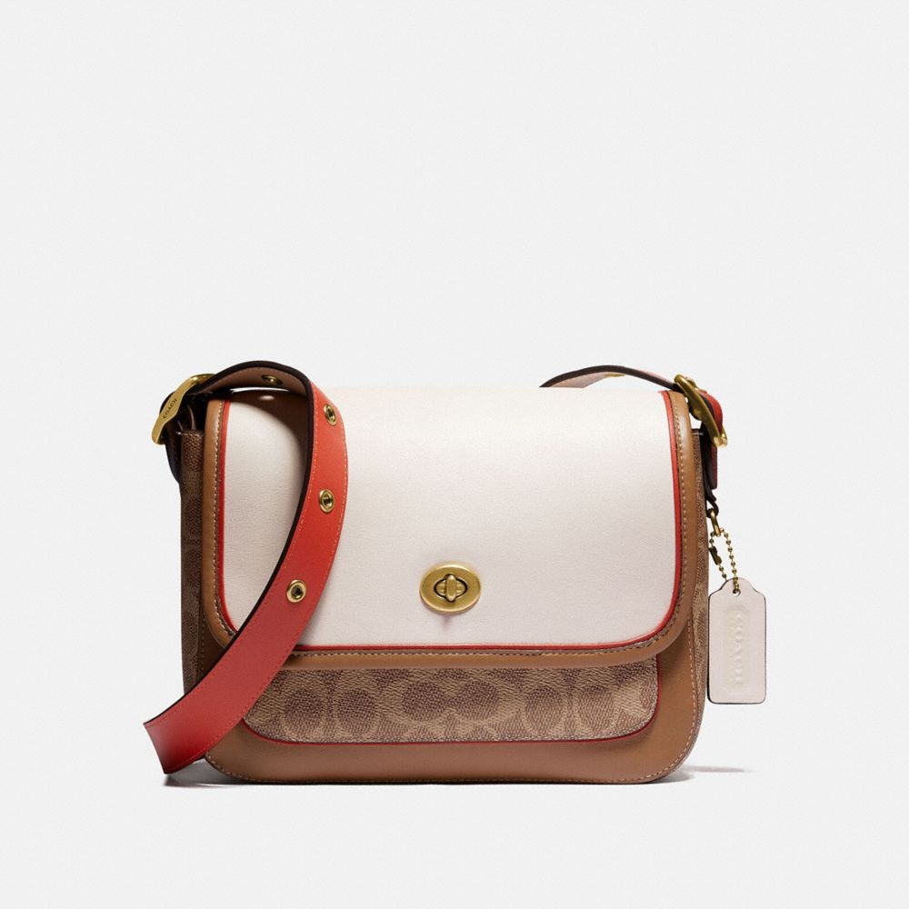 COACH Glovetanned Leather Rambler Crossbody in Brown