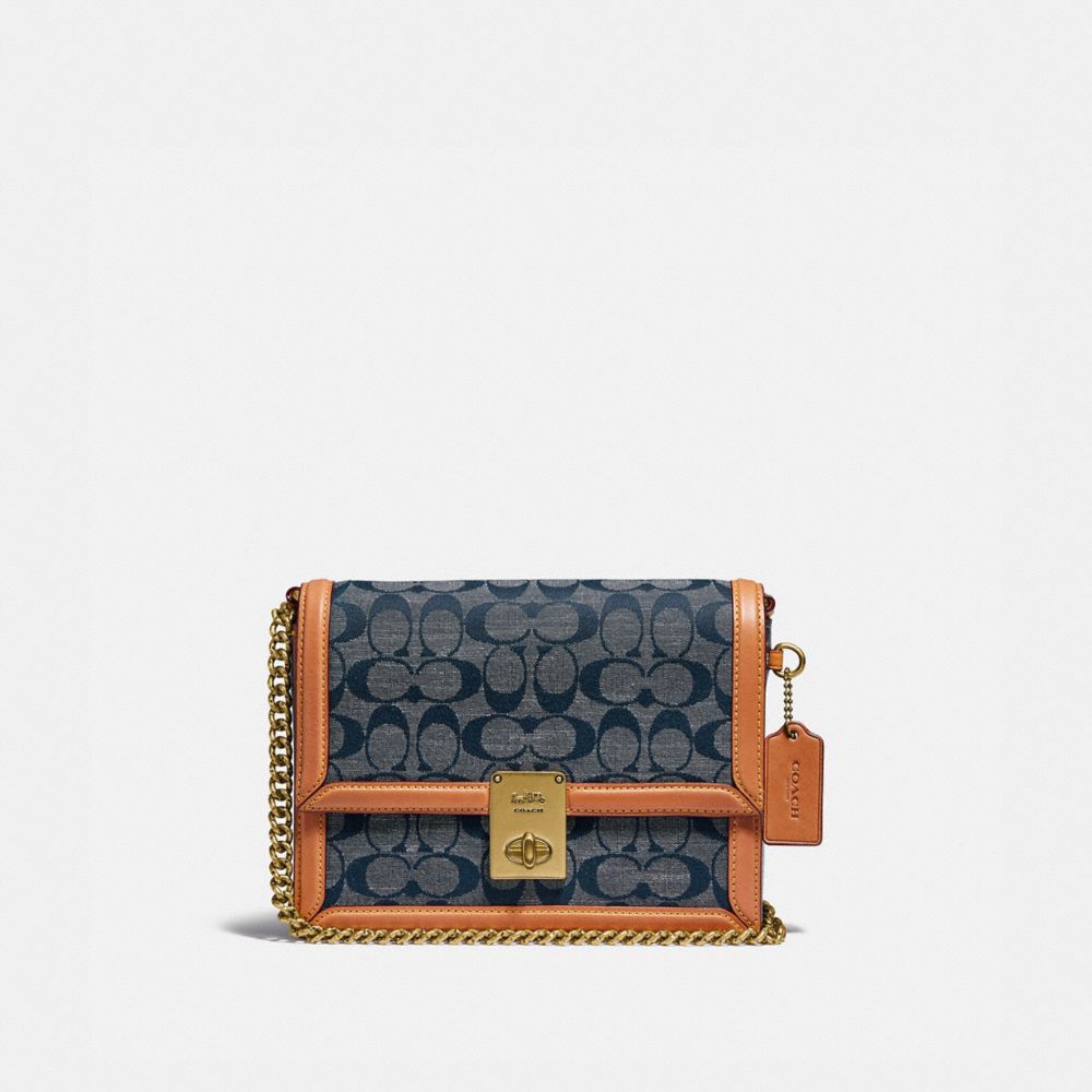 Hutton Shoulder Bag In Signature Chambray COACH