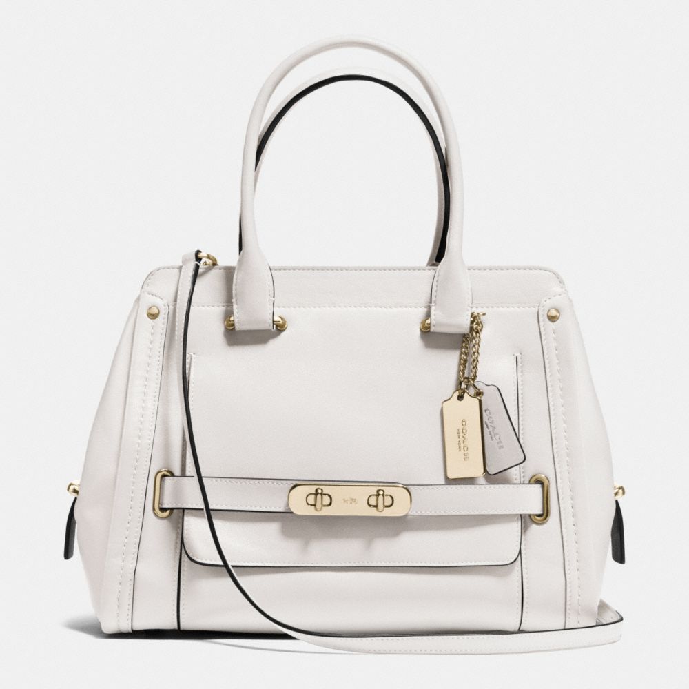 Coach Swagger Frame Satchel In Calf Leather COACH