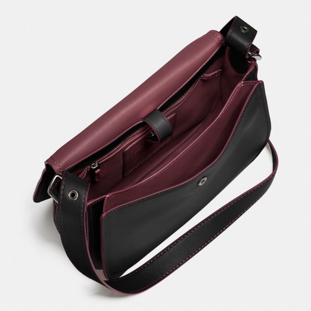 COACH®,Cuir,Noir/Sang De Bœuf/Noir Mat,Inside View,Top View