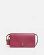 COACH®,DINKY,Leather,Small,Brass/Dusty Pink,Front View
