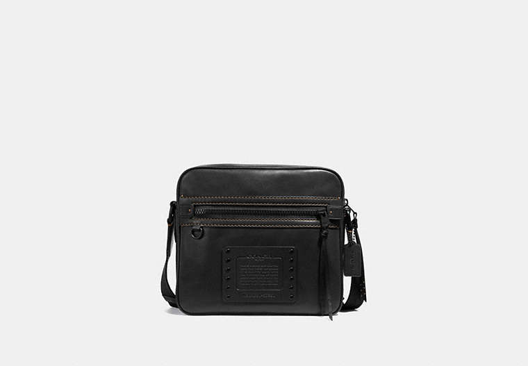 COACH®,DYLAN 27,Leather,Small,Matte Black/Black,Front View