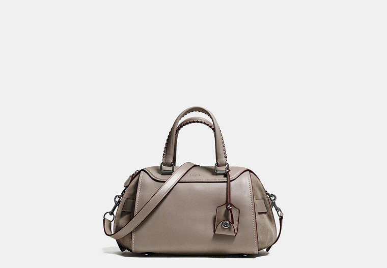 Ace Satchel In Glovetanned Leather And Suede