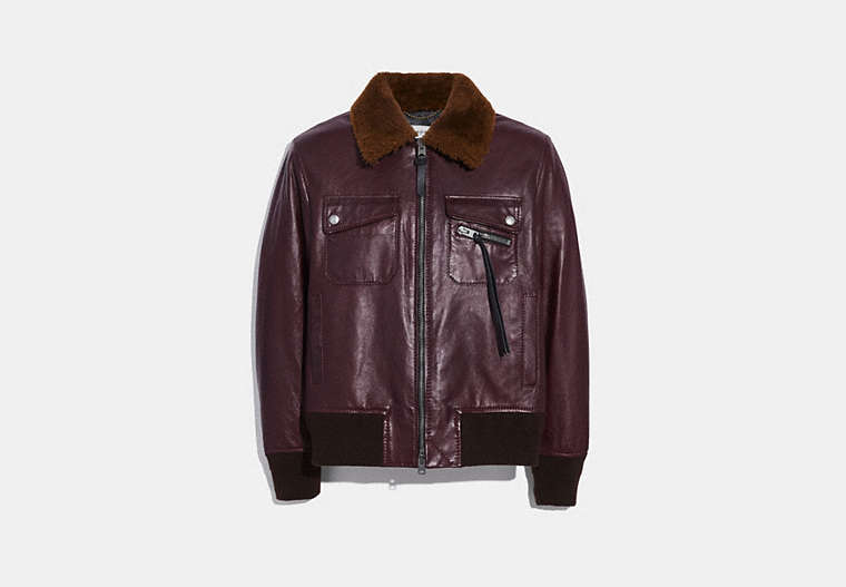 Bomber With Shearling Collar