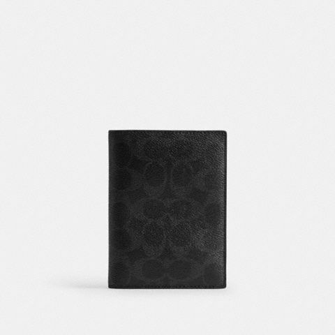 Coach Passport Case In Signature Canvas