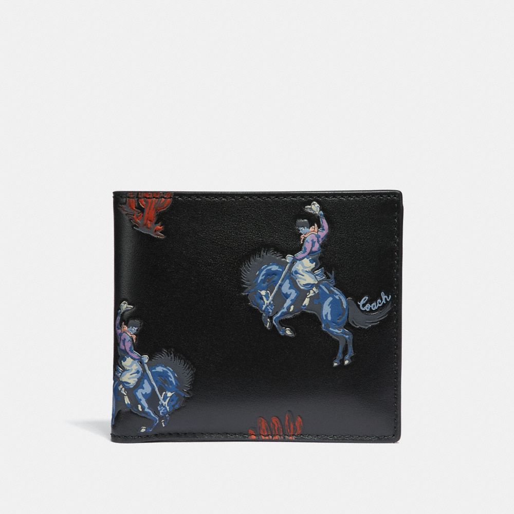 ★Coach★ Billfold Wallet with Horse and Carriage Billfold Wallet With Horse And Carriage Print