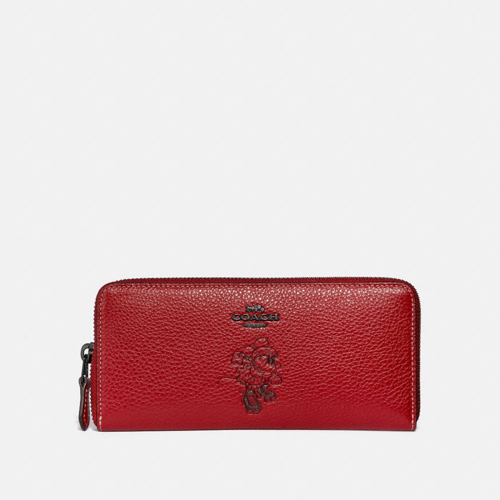 Coach Signature Slim Accordion Zip Wallet