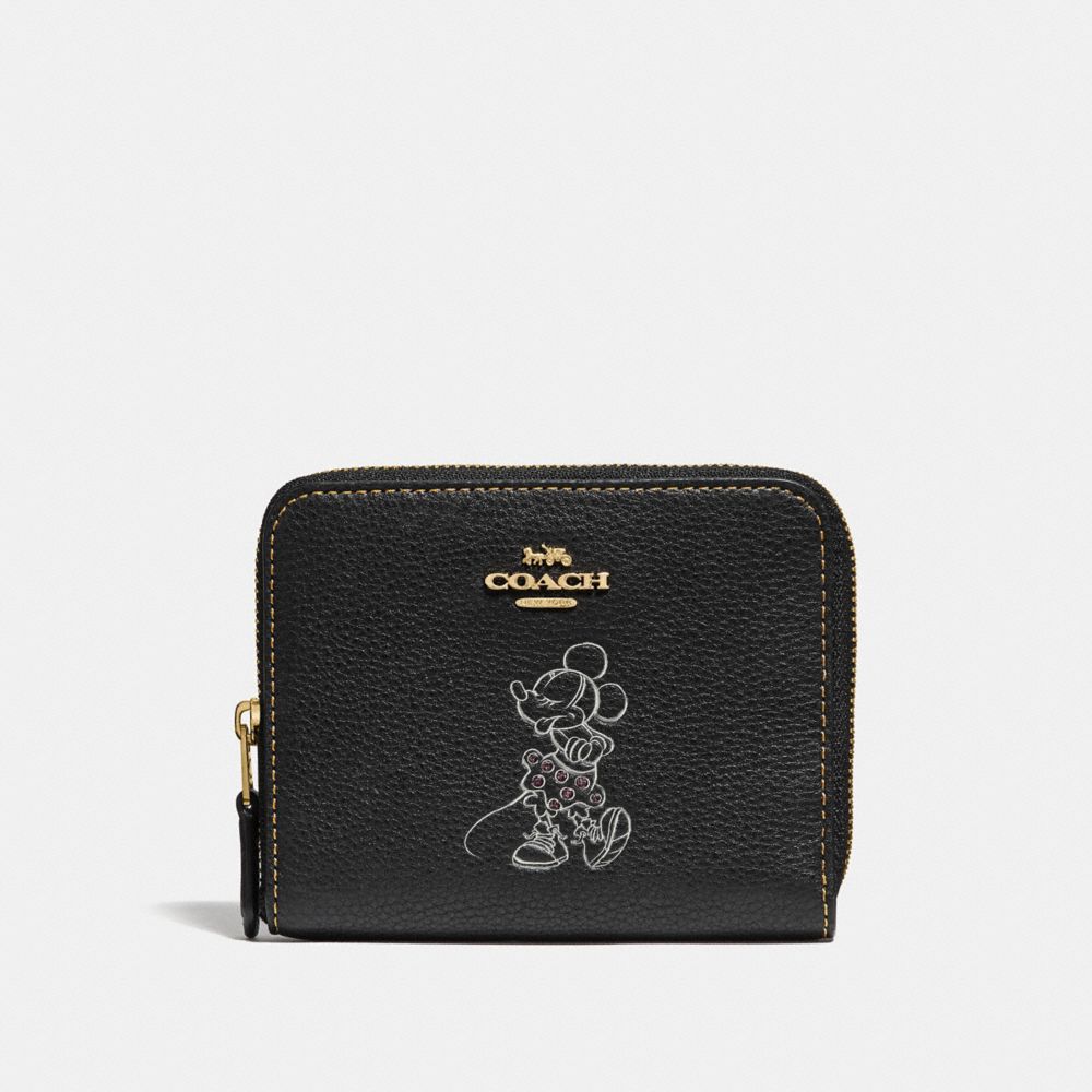 Boxed Minnie Mouse Small Zip Around Wallet With Motif