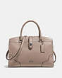 COACH®,MERCER SATCHEL 30,Leather,Silver/Stone,Front View