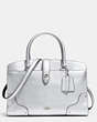 COACH®,MERCER SATCHEL 30,Leather,Silver/Silver,Front View