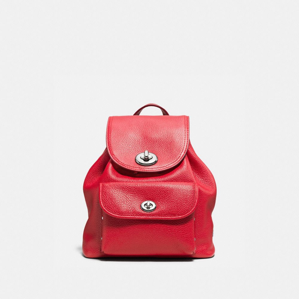 Coach red mini discount backpack