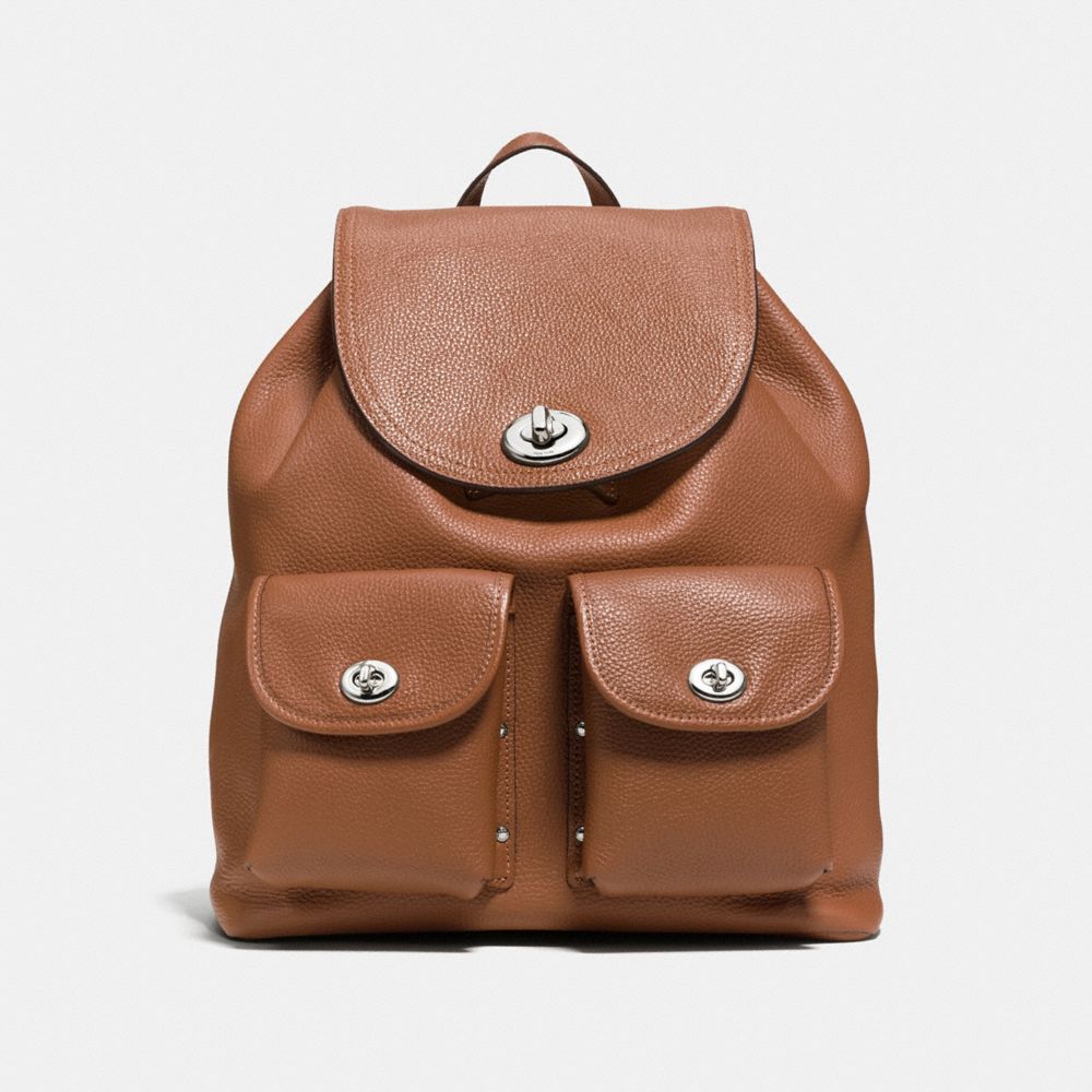 COACH®,Turnlock Rucksack,,Front View