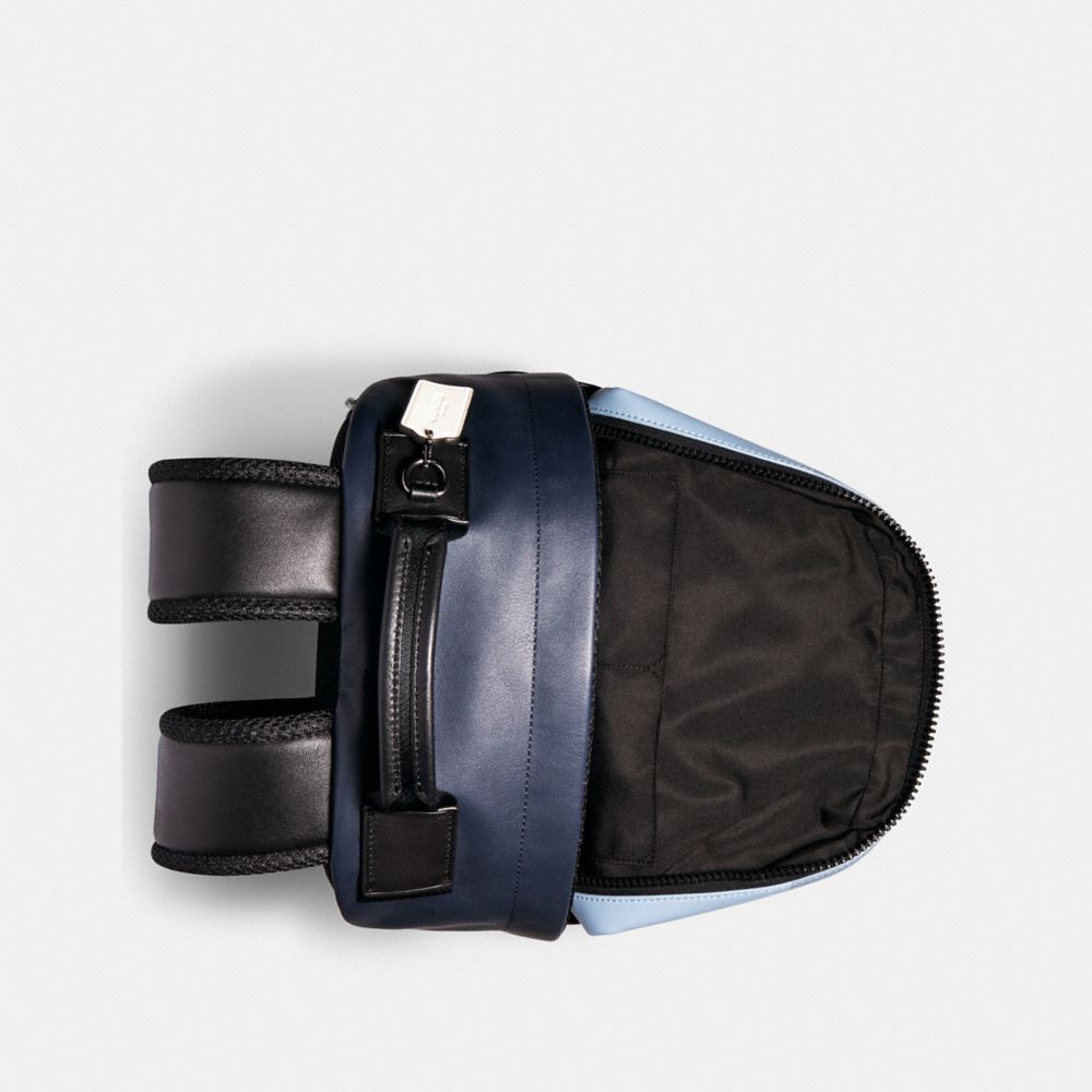 Edge Backpack In Colorblock Signature Canvas With Coach Patch