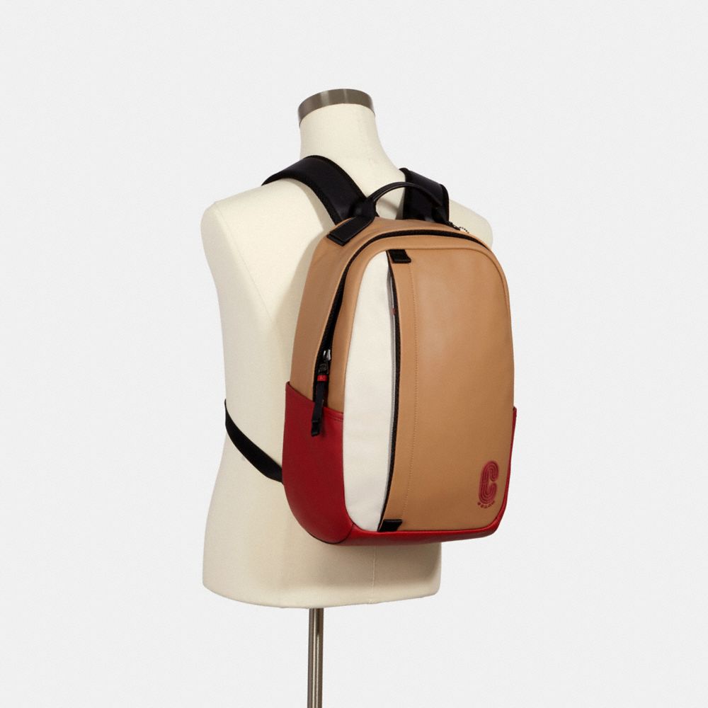 COACH®,Edge Backpack In Colorblock With Coach Patch,,Alternate View